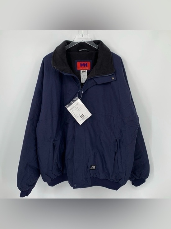 Helly Hansen Other - Helly Hansen Storm Jacket coat fleece lined zipper Navy Blue men nylon new XXL